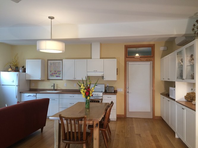 Kitchen and dining area