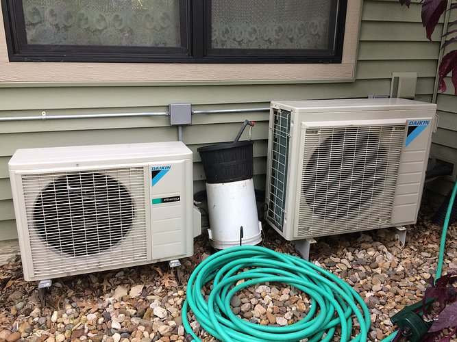 Exterior of mini-split system